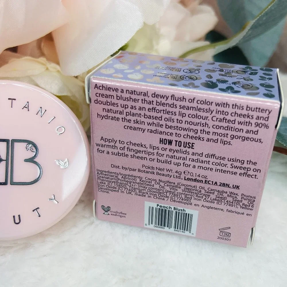Beautaniq Beauty Butter Lip & Cheek Balm Peach Blush Full Size New